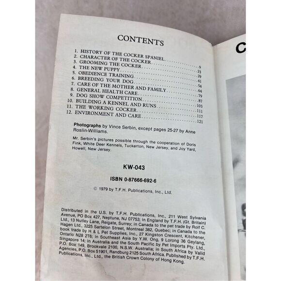 Vintage Cocker Spaniel Book 1970s - Picture 5 of 6